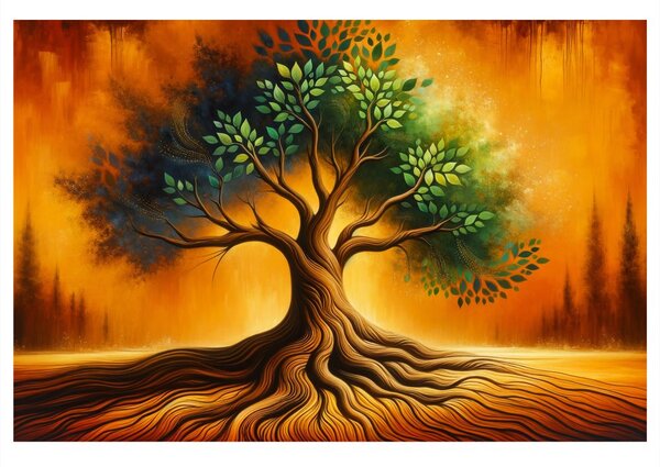 Quadro su tela – Albero della vita splendente