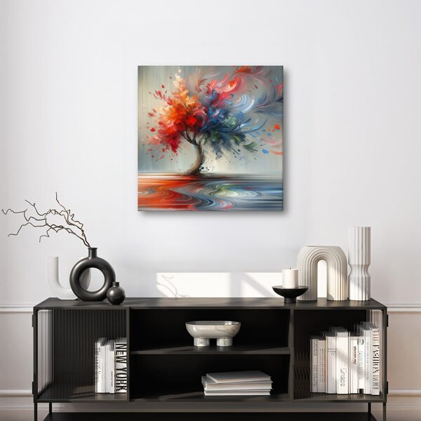 Quadro su tela – Albero della vita astratto in movimento