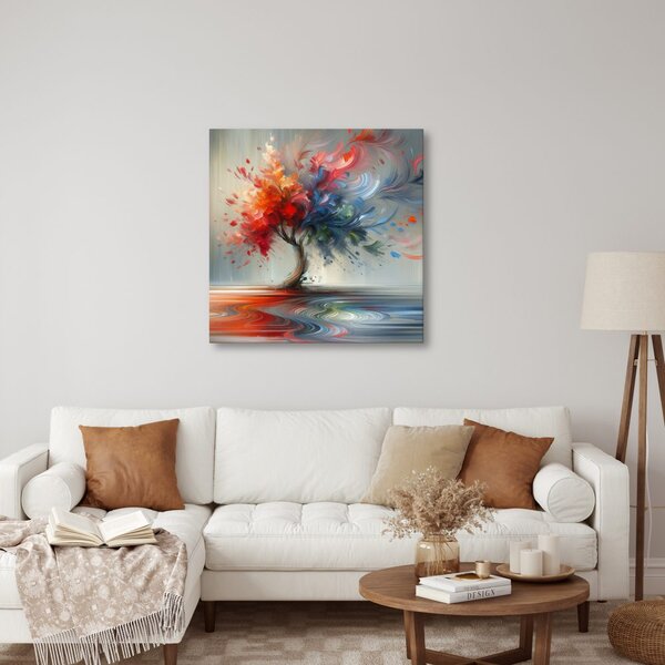 Quadro su tela – Albero della vita astratto in movimento