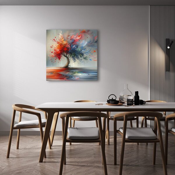 Quadro su tela – Albero della vita astratto in movimento