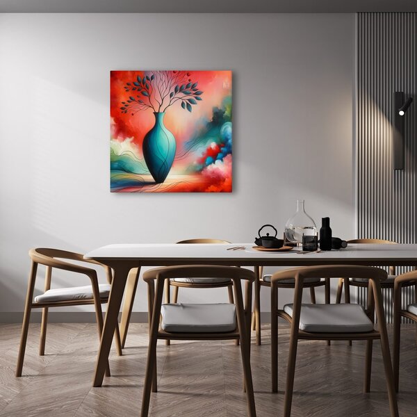 Quadro su tela – Vaso luminoso in astratto