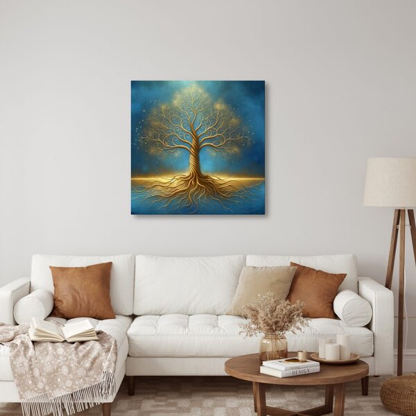 Quadro su tela – Albero della vita sotto le stelle