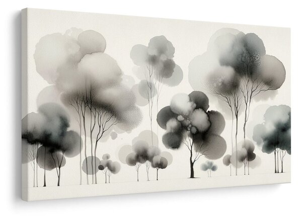 Quadro su tela – Delicato albero della vita nella nebbia