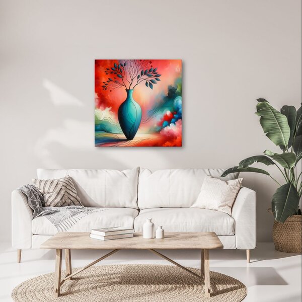 Quadro su tela – Vaso luminoso in astratto