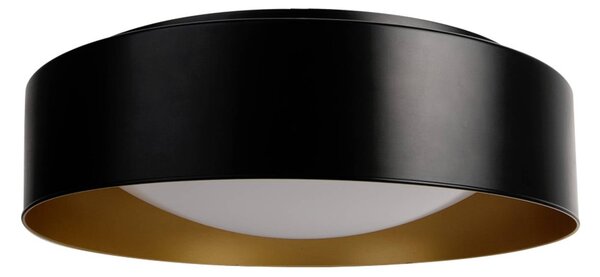 MEGAMAN Plafoniera soffitto Renzo XChange, Nero, Bagno, Plastica, Moderno, Plafoniera