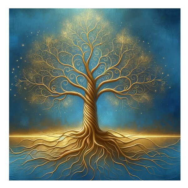 Quadro su tela – Albero della vita sotto le stelle