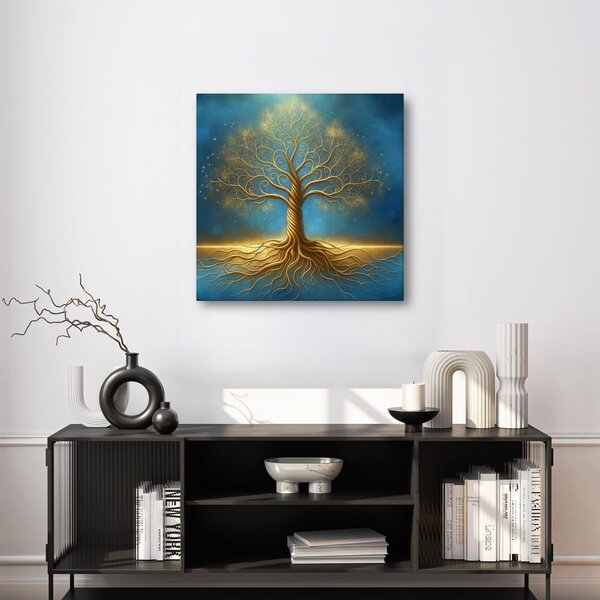 Quadro su tela – Albero della vita sotto le stelle