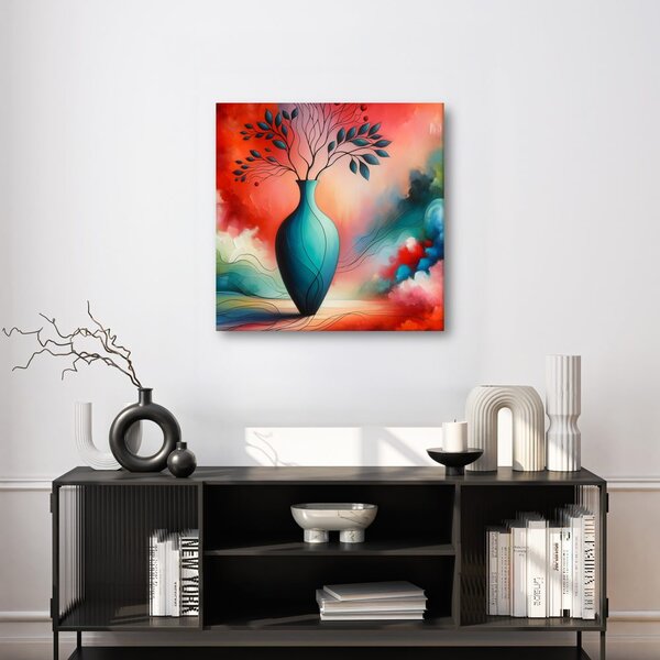 Quadro su tela – Vaso luminoso in astratto