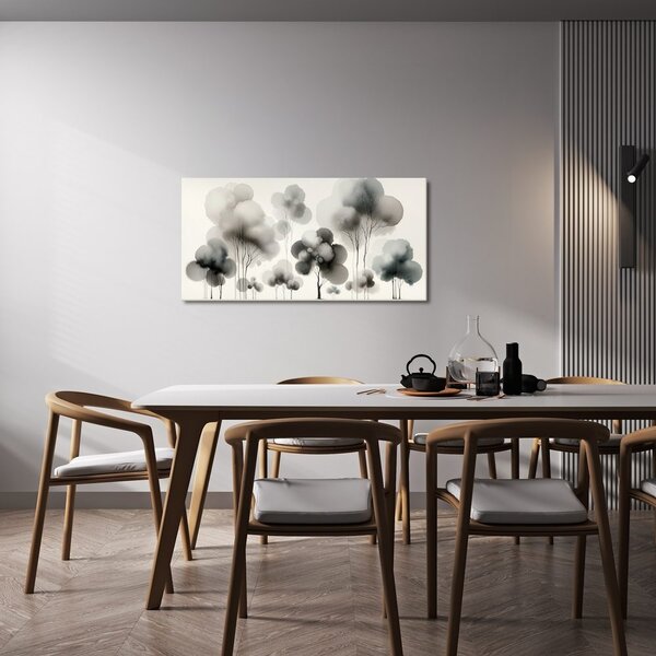 Quadro su tela – Albero della vita in tonalità di grigio