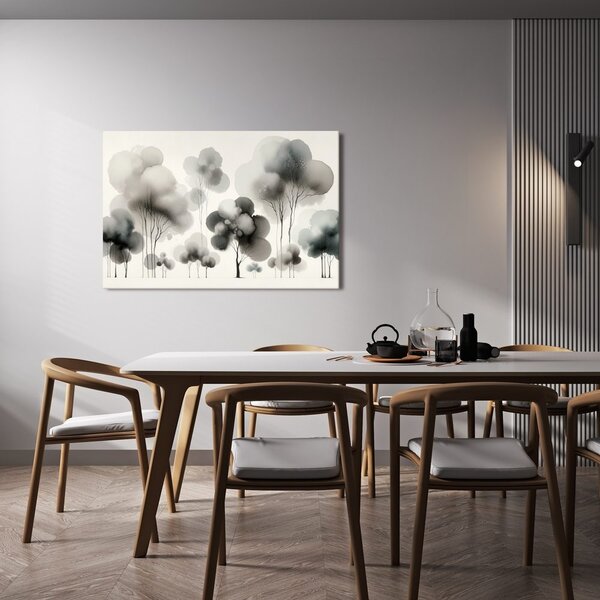 Quadro su tela – Delicato albero della vita nella nebbia