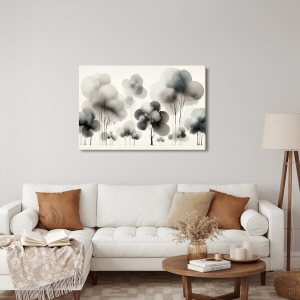 Quadro su tela – Delicato albero della vita nella nebbia