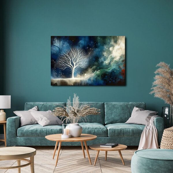 Quadro su tela – Albero della vita nello spazio notturno