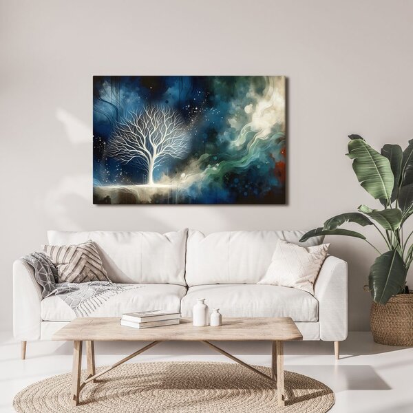 Quadro su tela – Albero della vita nello spazio notturno