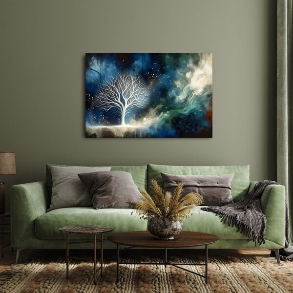 Quadro su tela – Albero della vita nello spazio notturno
