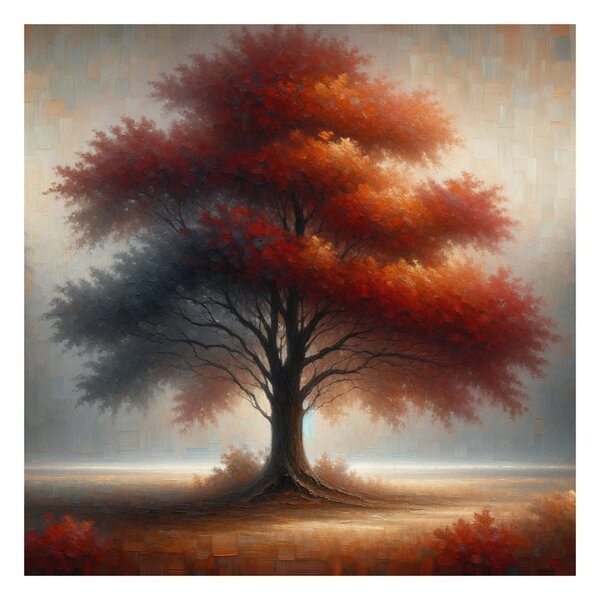 Quadro su tela – Albero della vita splendente nel bosco