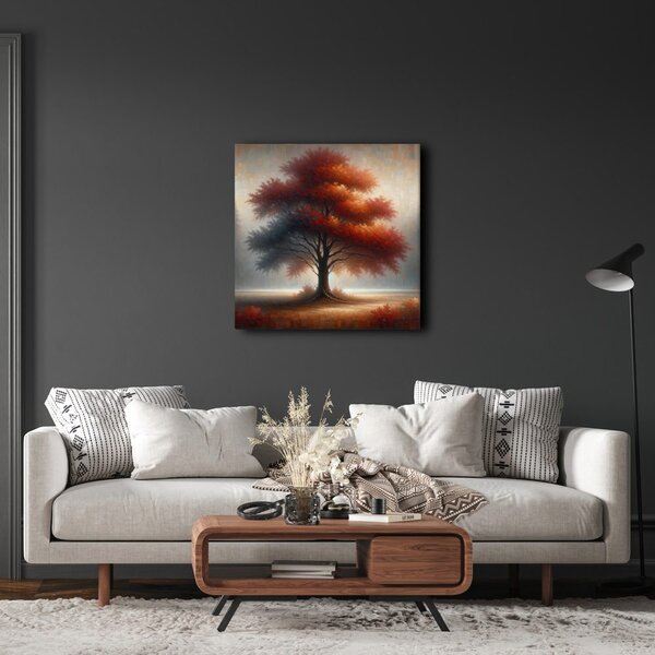 Quadro su tela – Albero della vita splendente nel bosco