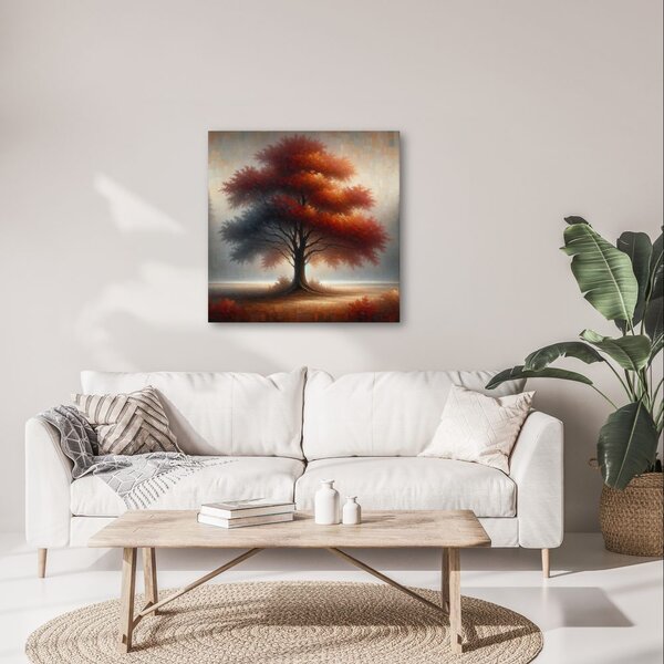 Quadro su tela – Albero della vita splendente nel bosco