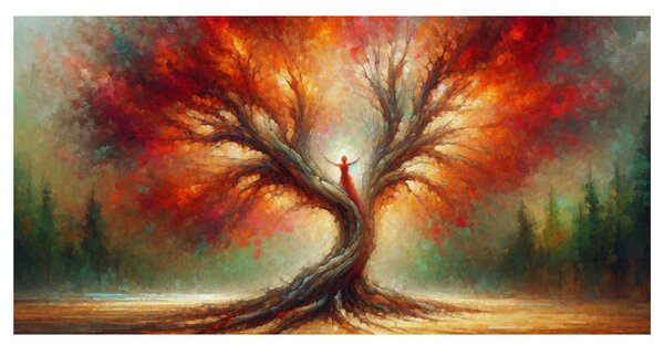 Quadro su tela – Danza mistica dell'albero della vita