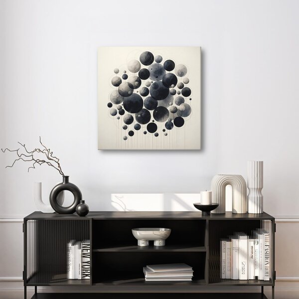 Quadro su tela – Cerchi astratti nello spazio