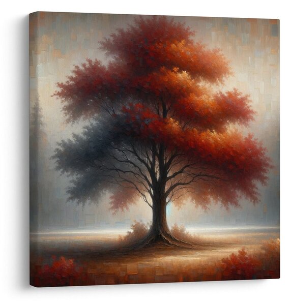 Quadro su tela – Albero della vita splendente nel bosco