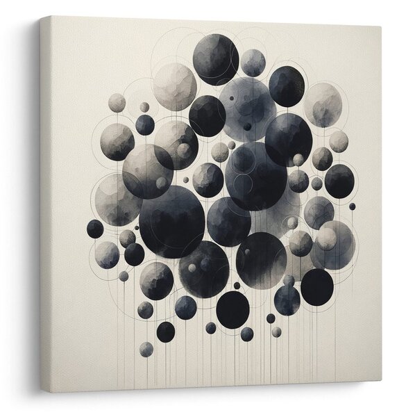 Quadro su tela – Cerchi astratti nello spazio