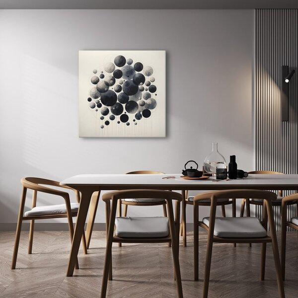 Quadro su tela – Cerchi astratti nello spazio
