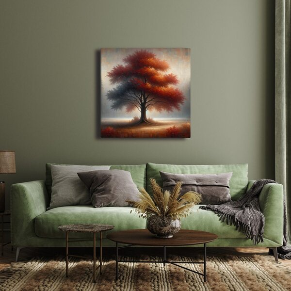 Quadro su tela – Albero della vita splendente nel bosco