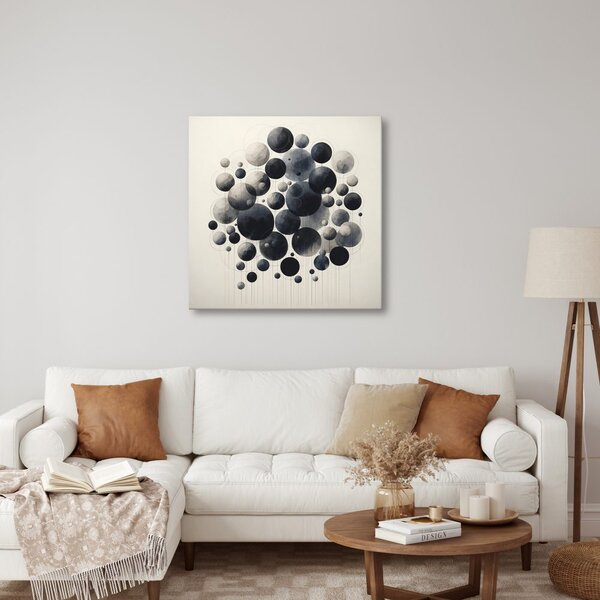 Quadro su tela – Cerchi astratti nello spazio