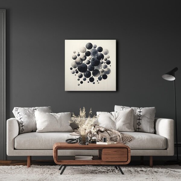 Quadro su tela – Cerchi astratti nello spazio