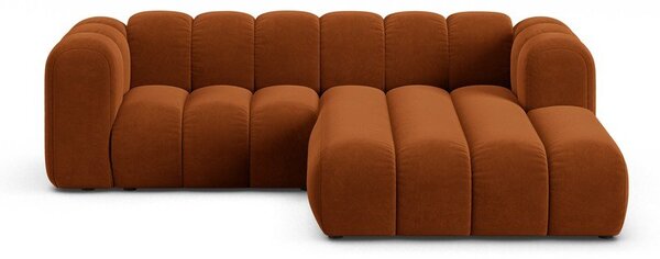 Divano angolare arancione ad angolo destro Lupine - Micadoni Home