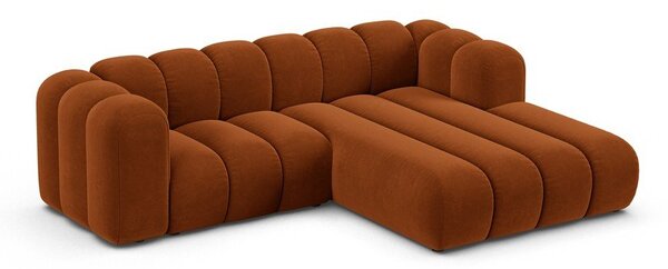 Divano angolare arancione ad angolo destro Lupine - Micadoni Home