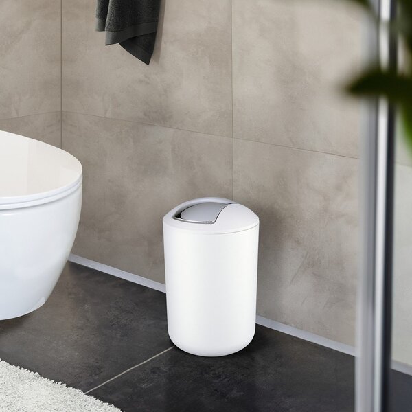 Cestino per la spazzatura bianco in plastica 6,5 l Brasil – Wenko