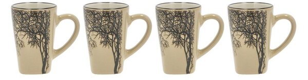 Set di 4 tazze da espresso in gres cremoso da 100 ml Hela - Villa Collection