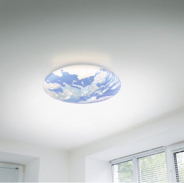 Plafoniera per bambini LED blu ø 37 cm Terra – Reality