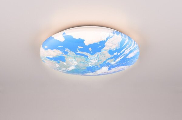 Plafoniera per bambini LED blu ø 37 cm Terra – Reality