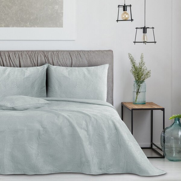 Copriletto grigio chiaro 200x220 cm Palsha – Restilo