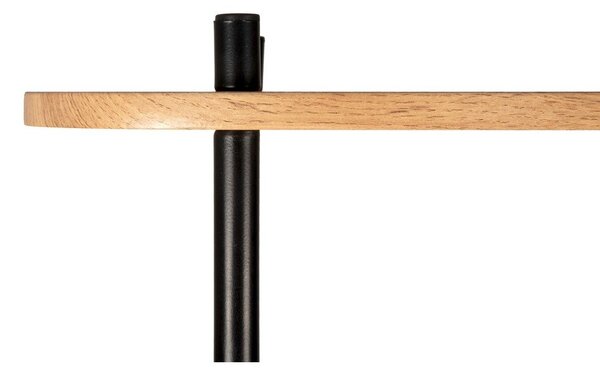Scaffale in acciaio nero Sole, 80 x 83,5 cm - Leitmotiv