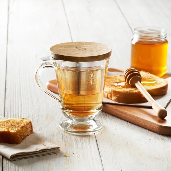 Tazza in vetro con filtro 270 ml Abeille – La Rochére