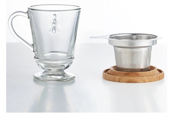 Tazza in vetro con filtro 270 ml Abeille – La Rochére