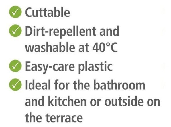 Tappetino da bagno in plastica marrone 65x200 cm Lambris - Wenko