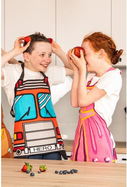 Grembiule per bambini in cotone riciclato Hero - Tiseco Home Studio