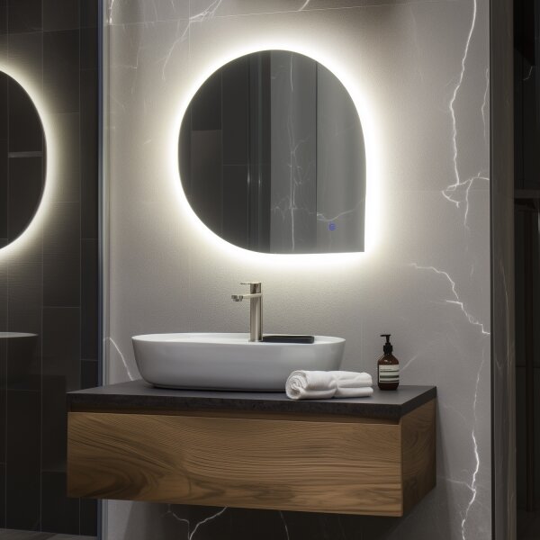 Brilagi - Specchio da bagno LED RICADI LED/19W/230V 60x60 cm IP44 CRI 90 dimmerabile+CCT