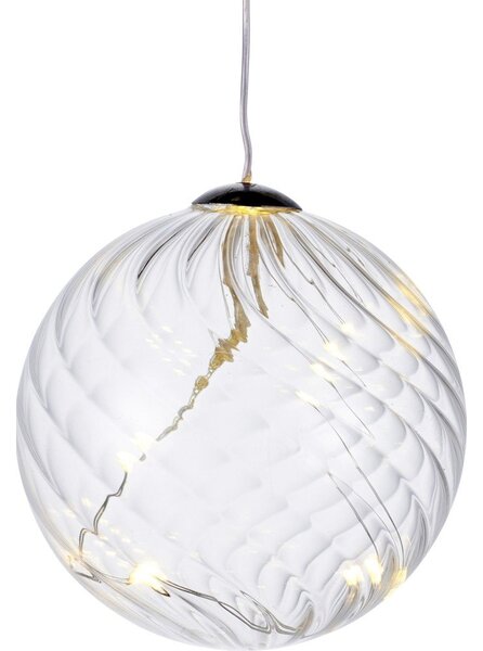 Decorazione luminosa a LED Sfera, Ø 8 cm Wave - Sirius