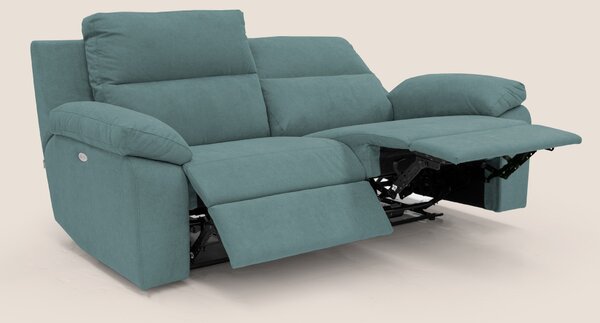 Romeo Divano relax con recliner elettrico in morbido tessuto impermeab