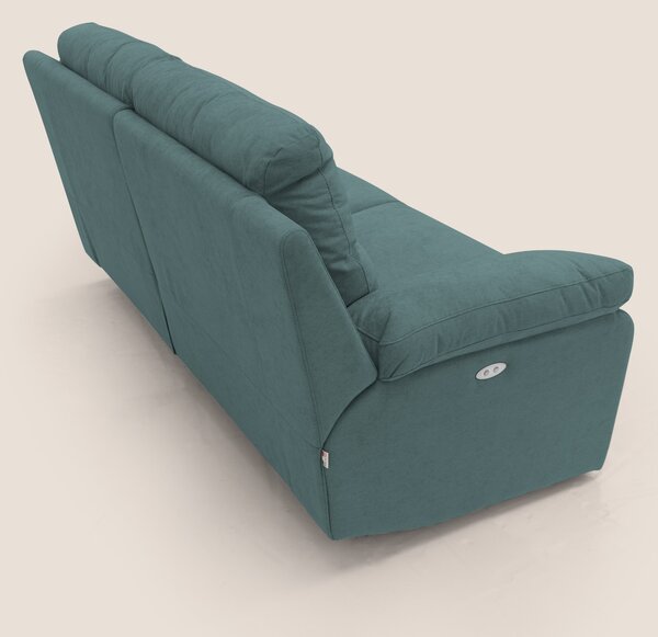 Romeo Divano relax con recliner elettrico in morbido tessuto impermeab
