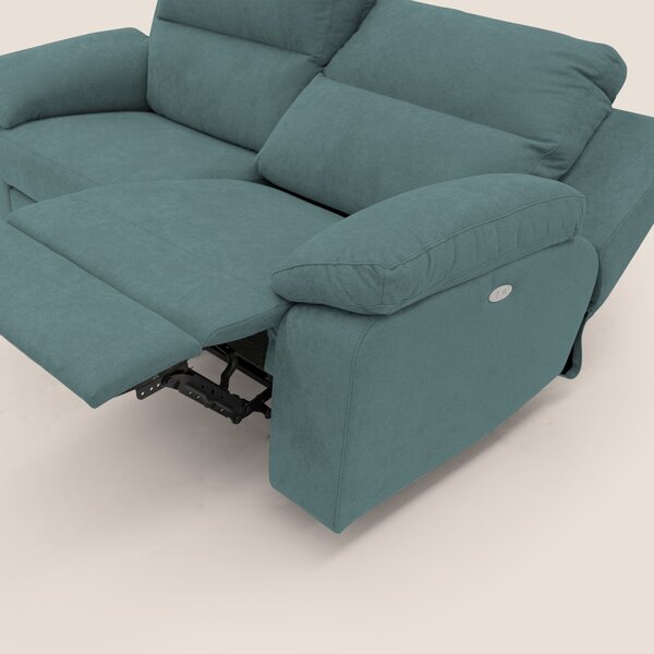 Romeo Divano relax con recliner elettrico in morbido tessuto impermeab