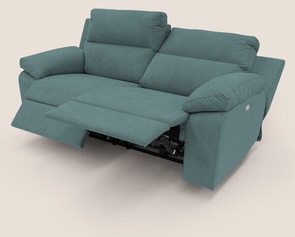 Romeo Divano relax con recliner elettrico in morbido tessuto impermeab