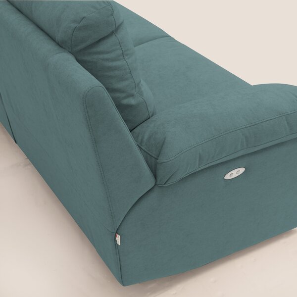 Romeo Divano relax con recliner elettrico in morbido tessuto impermeab
