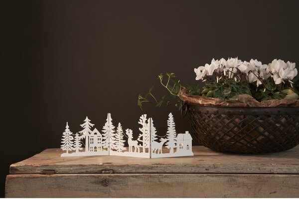 Decorazione luminosa bianca con motivo natalizio Fauna - Star Trading