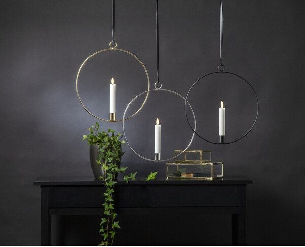 Decorazione luminosa in colore argento Flamme Ring - Star Trading
